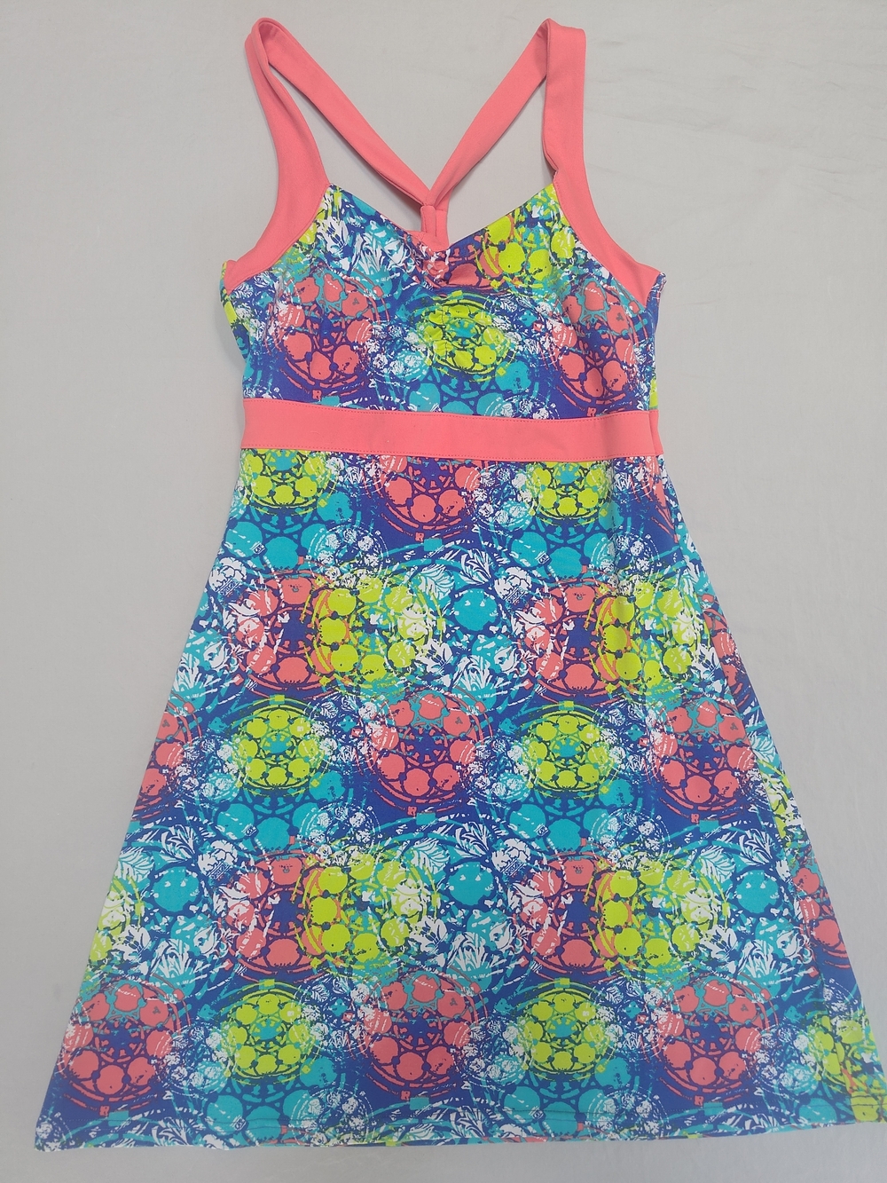 Lola By AFG Athletic Dress Yoga Gym Spandex Sporty Bright Activewear Sz. XSmall